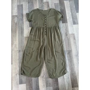 Flowy wide leg romper.